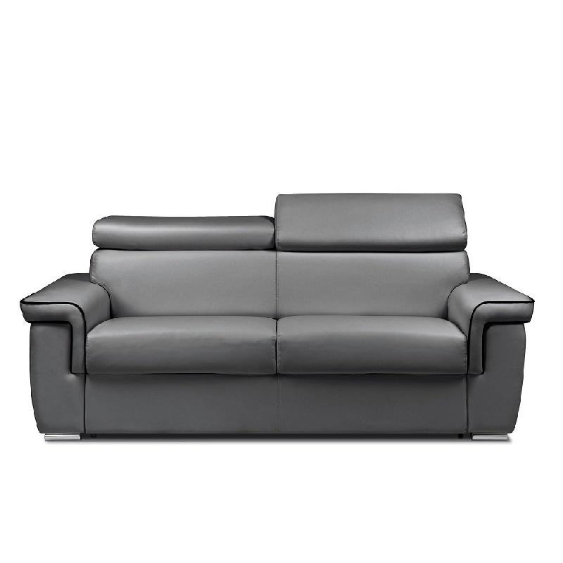 Canapé convertible express Marais 140 cm - Matelas 16 cm - Gris - Fabrication italienne_0