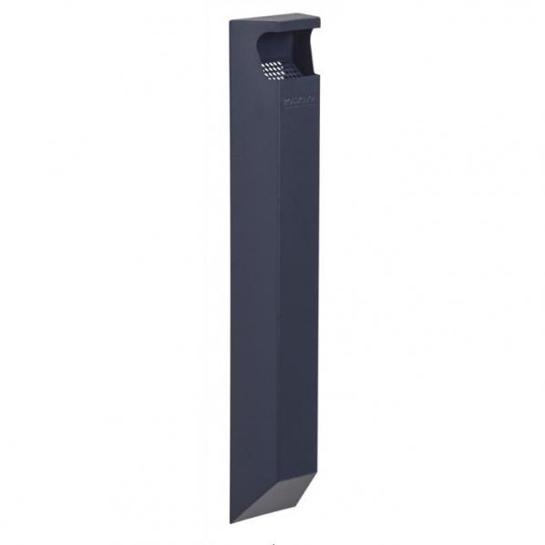 Cendrier mural 3 litres - Anthracite mat - 1800 mégots - Avec ou sans serrure - Rolléco_0