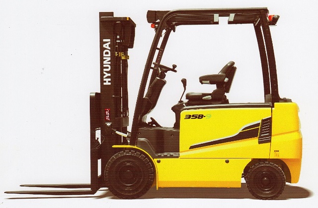 Chariot élévateur électrique triplex Hyundai 3,5T - systèmes de sécurité et efficacité de travail_0