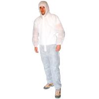 Combinaison haute protection NiltexME022 - polypropylène non tissé - avec cagoule - taille XL - lot de 100_0