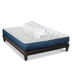 Ensemble   Matelas Mémoire de forme + Sommier + Accessoires 180x200 cm QUINCONCES BELLECOUR - blanc 4BP.PK.K15.K.1820_0