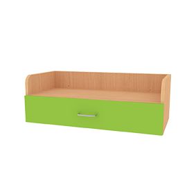 Étagère murale à tiroir - Réf. BU.EM - Structure PPM 19mm et façade MDF 16mm - Dimensions L800mm x H280mm x P376mm_0