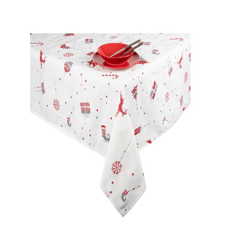 Excelsa nappe Merry Christmas coton 140x180 cm multicolore - multicolore textile 65381_0