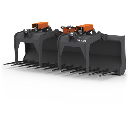 Fourche à fumier avec grappin - Cangini Benne - multifonctionnelle pour foin, paille, fumier et déchets agricoles_0