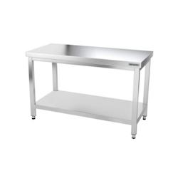 GGM Gastro Tables Inox de Travail Centrales Premium avec Etagère - Profondeur 600 mm - ATK106 - 4063326066088_0