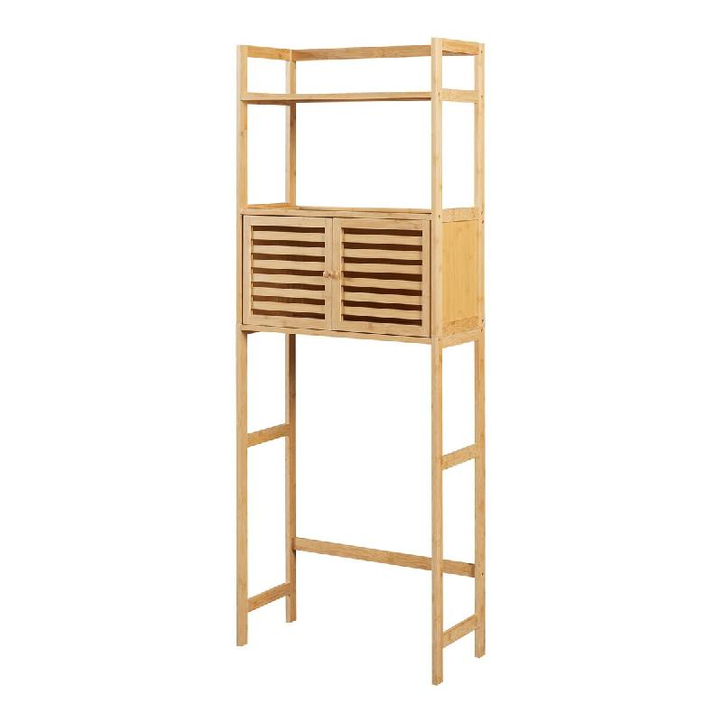 Helloshop26 - Étagère design intemporel salon chambre meuble de rangement de toilette 158 x 60 x 26 cm bambou naturel 03_0011187 - Bambou 3000225615_0