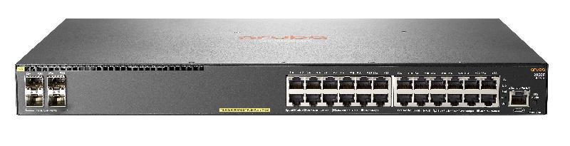 Hewlett Packard Enterprise Aruba 2930F 24G PoE+ 4SFP Géré L3 Gigabit Ethernet (10/100/1000) Gris 1U Connexion Ethernet, supportant l'alimentation via ce port (PoE)_0