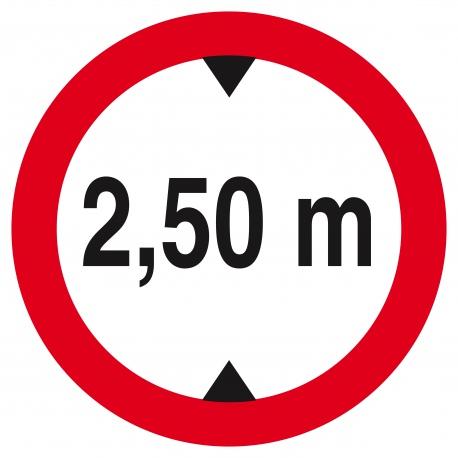 Interdit aux vehicules de plus de 2.50m de haut d.420mm TALIAPLAST | 623276_0