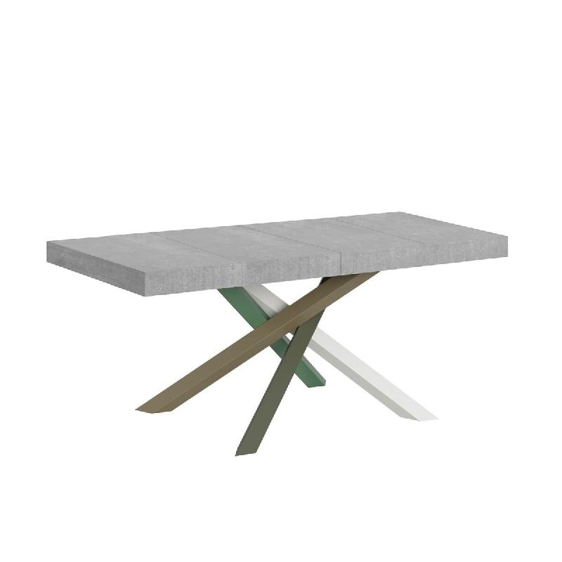 Itamoby Table Extensible 120/380X90 Cm Volantis Premium Pieds Béton Multicolores 4/A - gris 8050598907535_0
