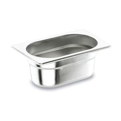 Lacor Bol Gastronorme GN 1/4 Acier inoxydable 18/10, 15 cm 4,1 L - Acier inoxydable 18/10 66415_0