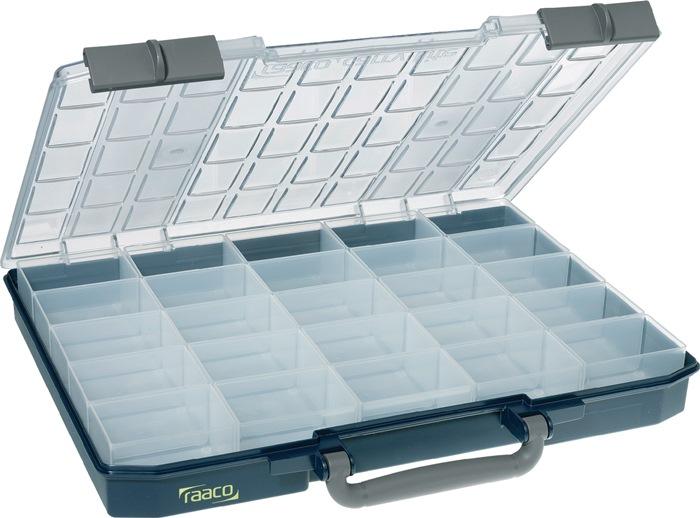 Mallette de rangement Carry Lite l415xP330xH57mm 25/1 compartiments bleue RAACO_0