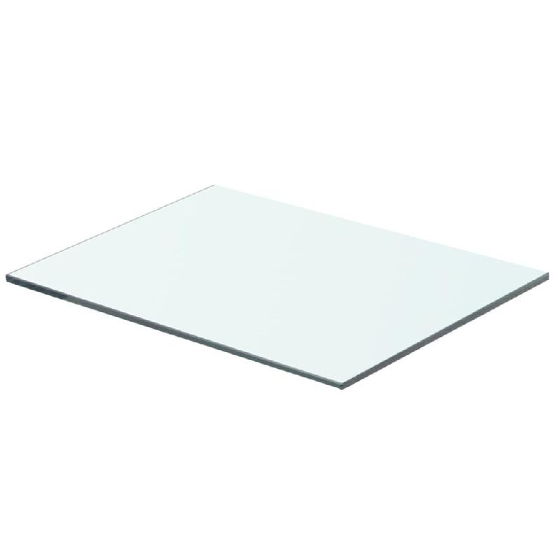 Panneau pour étagère en verre trempé transparent 40 x 25 cm - épaisseur 8 mm - capacité 15 kg - référence 2702180/2_0
