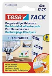Pastilles autocollantes Tesa Tack - double-face, réutilisables et repositionnables - pack de 60_0