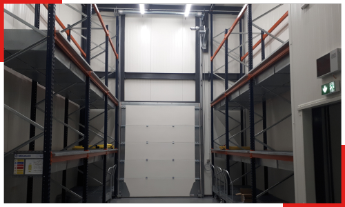 Porte sectionnelle coupe-feu FIREDOR - 1h (EI60) ou 2h (EI120) - Pour parking - Grandes dimensions - Classe 2 au vent_0