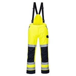 Portwest - Pantalon de pluie Modaflame arc électrique HV Jaune / Bleu Marine Taille XL - XL 5036108330621_0