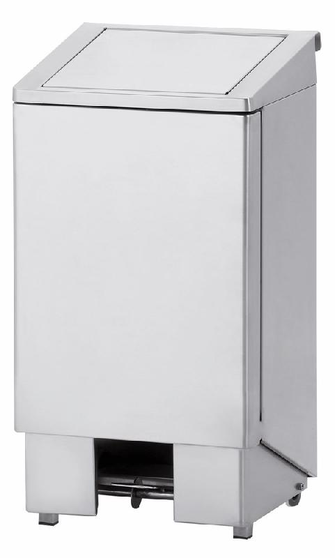 Poubelle inox a pédale couvercle + vérin 120 litres 480x400xh930 - PPX-120_0