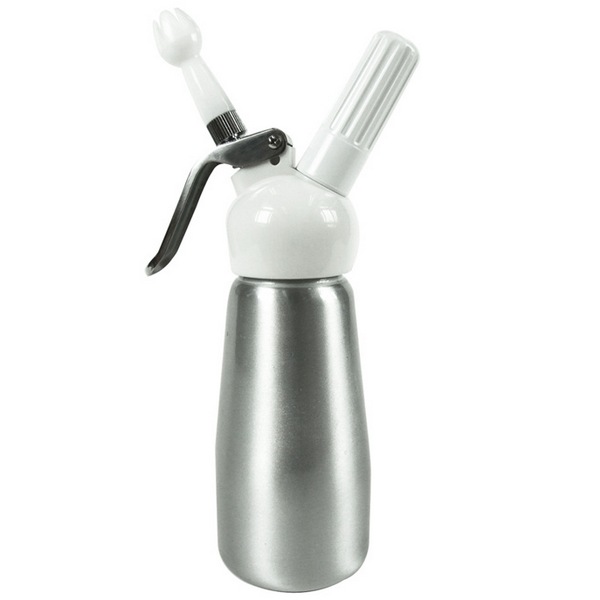 Siphon à Chantilly 500ml , Distributeur De Crème Fouettée Professionnel En  Aluminium Pour Mousses Et Crèmes