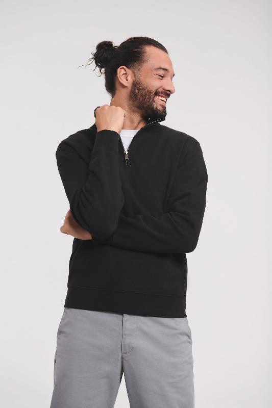 Sweat Col Zippé Authentic - Réf: RU270M - Russell - 80% coton peigné ringspun / 20% polyester_0