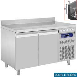 Table frigorifique murale ventilée - 2 portes GN 1/1 - 260 litres - DT131/PMA_0