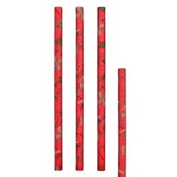 VASCELLA Pailles papier tour eiffel rouge ø 10 x 200 mm (2400 unités) - rouge papier V123213_0