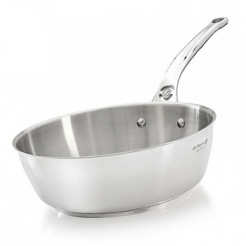 Wok & sauteuse Milady - De Buyer - inox 18/10 - diamètre 24 cm / 1.1 kg - finition polie brillante_0