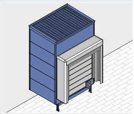 Abri de quai thermique LHP-2 Thermo - panneaux sandwich 80 mm pour zones frigorifiques_0