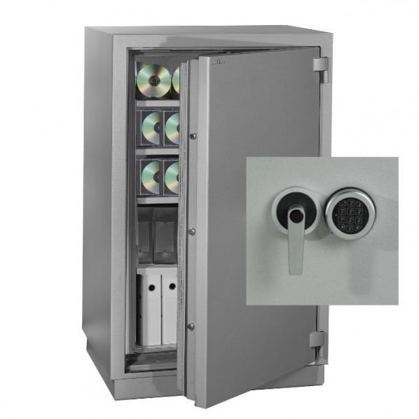 Armoire forte ignifuge magnétique MEDIA DUO - 430 litres - À code - Assurable jusqu'à 35 000€ - Norme EN 1143-1_0