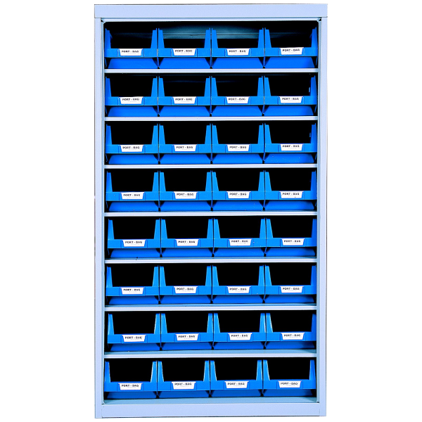 Armoire sans porte avec bacs 10 litres Bacs bleus_0