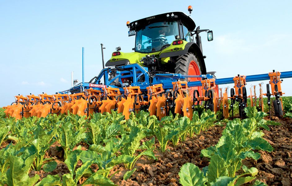 Bineuses agricoles Schmotzer - Stecomat - autoguidées avec caméra 3D multi-couleurs MK4HD et correction latérale de 64 cm_0