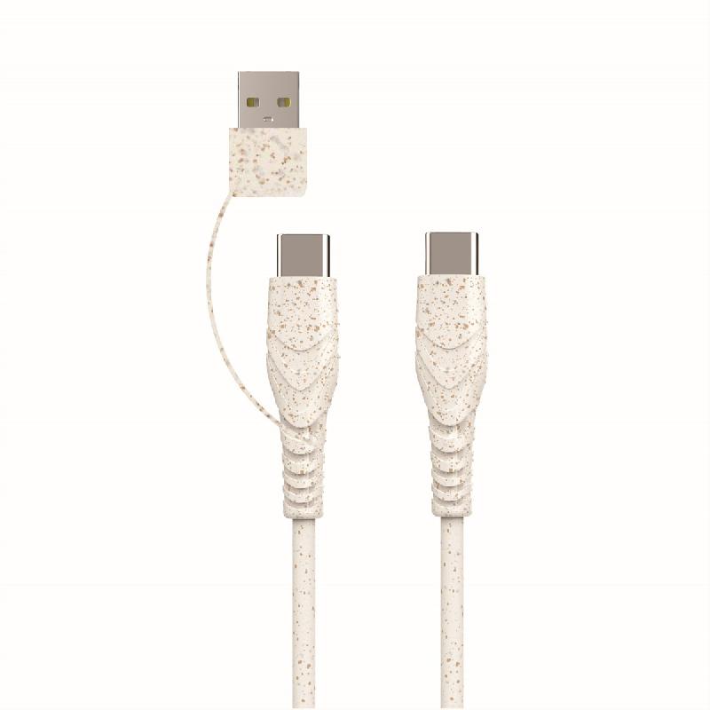 Biond bio-ct-tc câble usb-c vers type-c+a 3a, 1,2 m_0