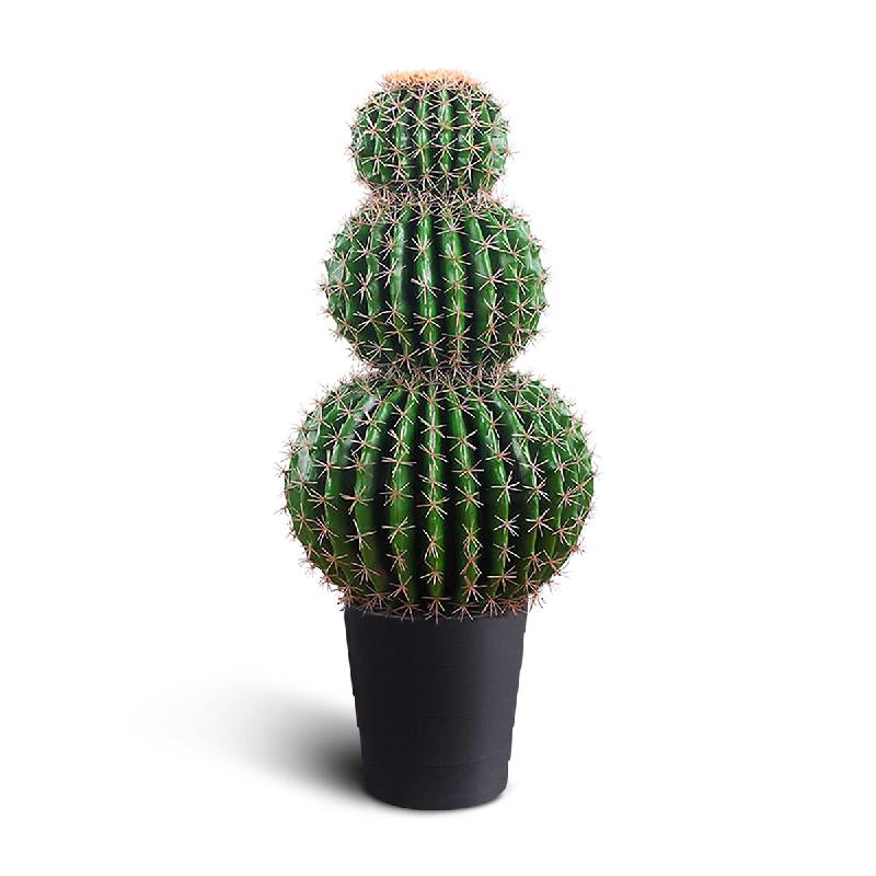 Cactus Artificiel IvoQ XL - 85 cm - Grand Cactus Artificiel - Sans Entretien - Aspect Réaliste - textile 8721161176855_0