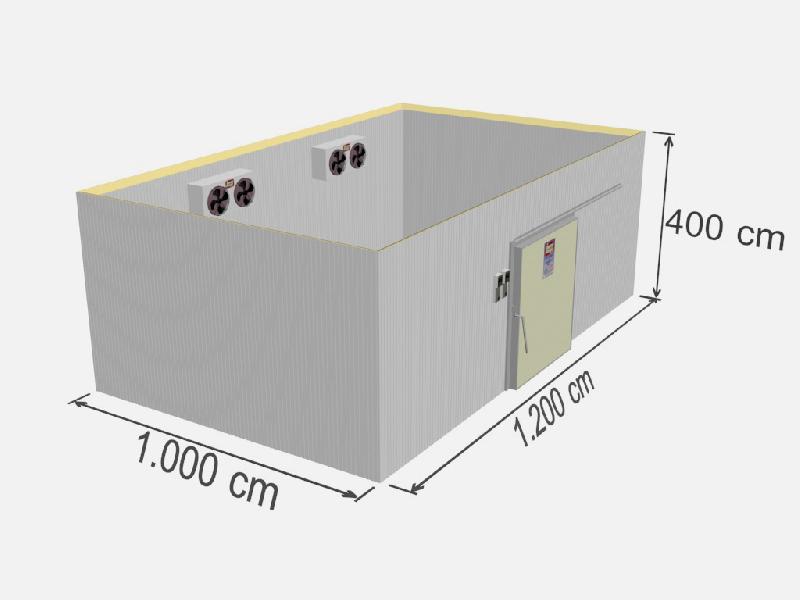 Chambre froide négative industrielle - TD FRZ-480 - 480 m³ - Isolation en panneaux sandwich_0