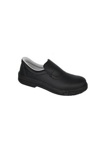 Chaussure de cuisine noire - norme ISO 20345:2011 S2 SRC - tailles 35 à 47 - coquille acier résistante 200 joules_0