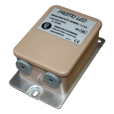 Gradateur/Animateur LED 5A - Étanche IP55 - Basse tension 5A avec modes manuel et automatique_0