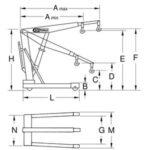 Grue d'atelier pliante 1 tonne ks tools - 11573574_0