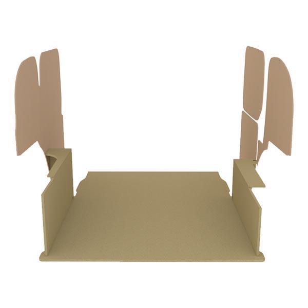 Habillage bois natural K2 aggloméré + MDF / Portes arrière incluses_0