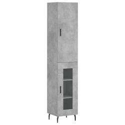 Helloshop26 - Buffet bahut commode armoire meuble de rangement organisateur cuisine salle de séjour salon haut 34,5 x 34 x 180 cm 02_0034404 - 300021_0