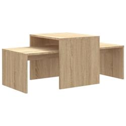 Helloshop26 - Ensemble de tables basses sonoma bois d'ingénierie marron 02_0042138 - 3000213670479_0