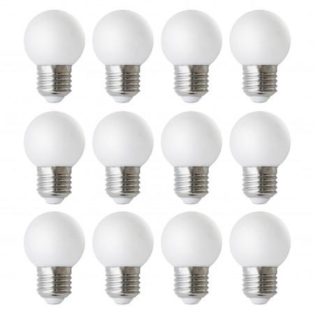 Lampe kit 12 portofino ip20 e27 led bulb 12x3w 3000k opal_0