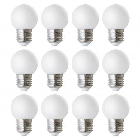 Lampe kit 12 Portofino IP20 - E27 LED 12x3W 3000K finition opale - Marque DOPO_0