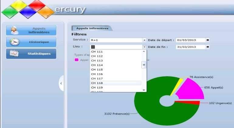 Logiciel de traçabilité Mercury - gestion des appels infirmières, missions et alarmes PTI_0