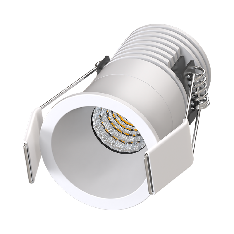 LYRA Mini Spot encastré blanc 5W, CCT 2700-3000-4000K, 350-400Lm, dimmable, basse luminance - S0210490D - SOLUM_0