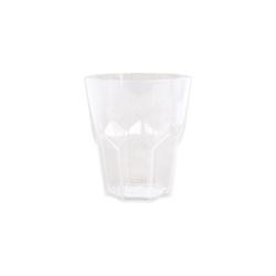 Packnwood FHC - Lot de 12 verres à facette Cupoly en plastique PP - H99mm 500ml - Transparent - Compatibles micro-ondes et lave-vaisselle_0