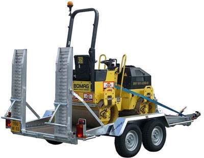 Remorque porte-engins Lider 35860 et 35865 L - 3.5T - 2 essieux - 3m x 1.45m_0