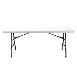 Resol garbar CHOPIN Table Pliante Rectangulaire Intérieur, Extérieur 180x75 Gris - gris multi-matériau 66271_0