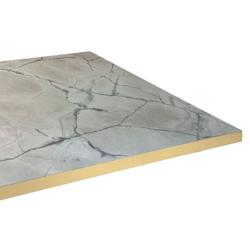 Restootab Plateau 120x70 decor marbre venato chants laiton - blanc Bois manufacturé PL-12070M-MB.VENA-LAI_0