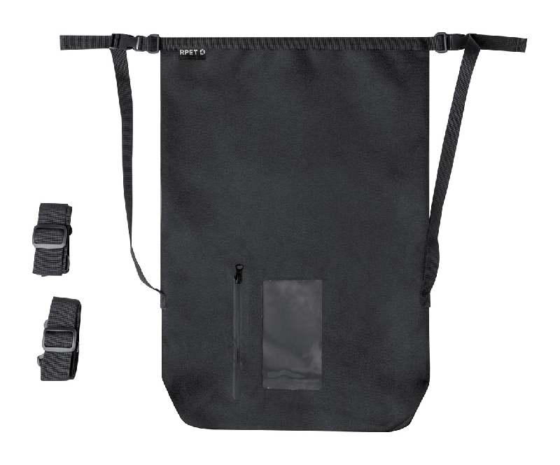 Sac à dos étanche RPET 300D - 25L - avec poche tactile et bandoulières réglables_0