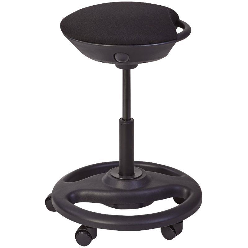 Tabouret assis debout mobile noir - 865316_0