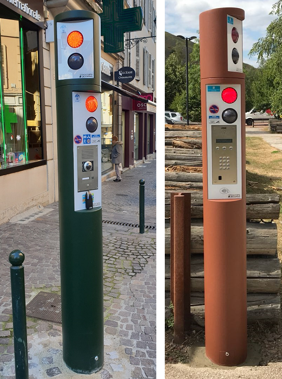 Totem « 275 » de gestion et signalisation pour bornes escamotables_0