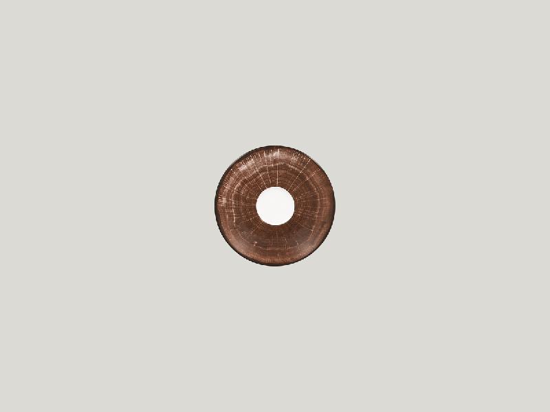 SOUS-TASSE À EXPRESSO BRUN PORCELAINE Ø 13 CM WOODART RAK